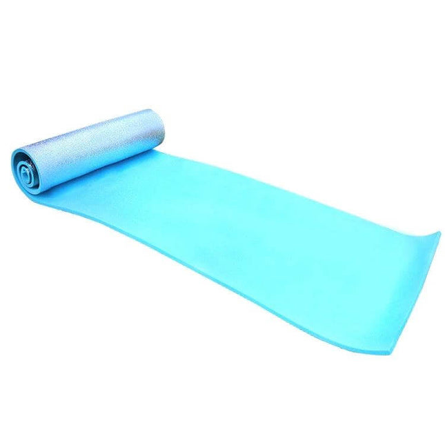 Thickened Aluminum Film Outdoor Camping Mat 180x50cm – rollable blue EVA foam camping mat with reflective aluminum backing for tent, picnic, yoga