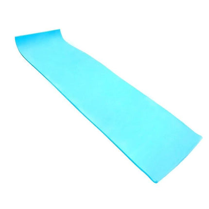 Alt Tag: Thickened Aluminum Film Outdoor Camping Mat 180x50cm lightweight blue EVA foam foldable moisture barrier mat for picnic, tent, yoga