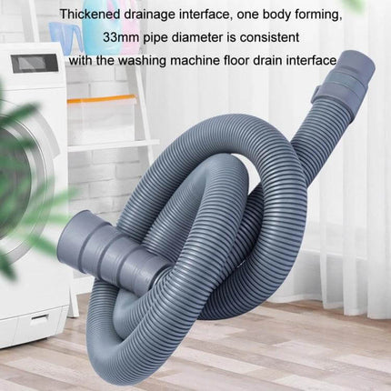 Thickened Washing Machine Drain Pipe 0.5m To 6m For Kitchen Sinks - flexible TPE drain hose with 33mm thickened interface for washing machine and sink connection