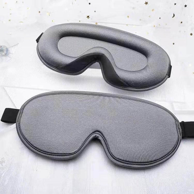 Three-Dimensional Breathable Sleep Eye Mask for Light Blocking, Black soft rebound memory foam eye mask blocks light for naps and flights