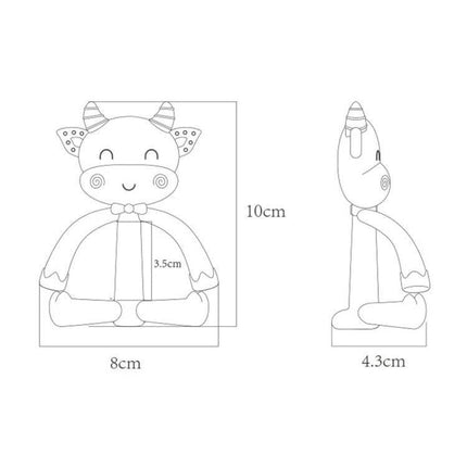 Three-Dimensional Cartoon Silicone Baby Teether for Soothing Gums - 10x8x4.3cm lightweight silicone teether for babies 3+ months