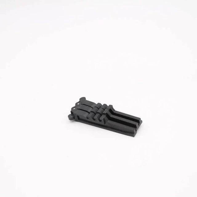 Three-Leg Collapsible Gas Cylinder Bracket for Outdoor Stoves compact nylon foldable stand shown folded for camping and outdoor stove stability