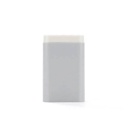 Three-Piece Portable Pill Box For Daily Use Ideal For Home Or Travel compact gray ABS plastic three-piece pill organizer with removable divider and dust-proof pull-out lid