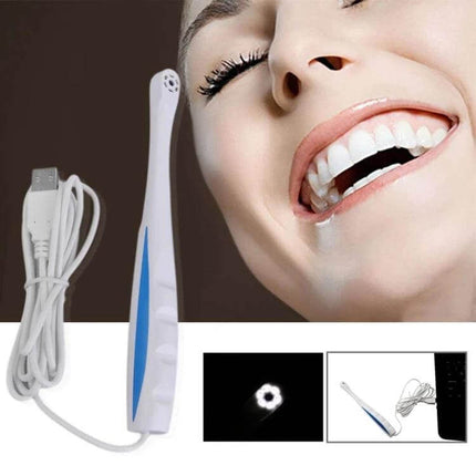 Toothbrush Style USB Micro Check Camera For Home Use With 6 LEDs - compact USB dental inspection camera with 6 white LEDs for close-up checks