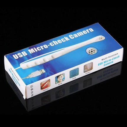 Toothbrush Style USB Micro Check Camera For Home Use With 6 LEDs - compact toothbrush-style USB micro check camera in retail box with 6 white LEDs