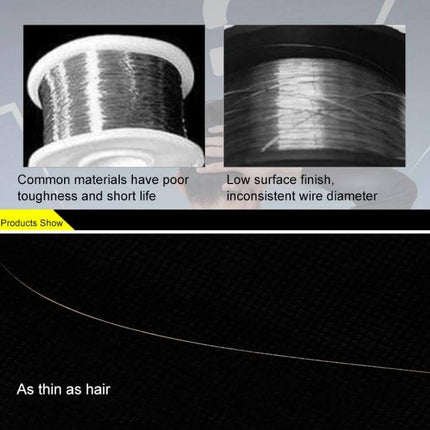 Tough Cutting Wire for LCD/OLED Screens Easy Screen Removal ultra-fine 200m diamond wire 0.028mm for precise LCD/OLED glass separation