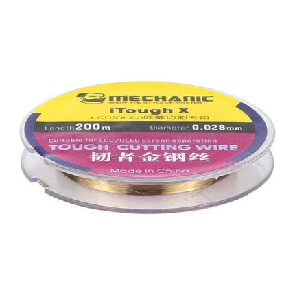 Tough Cutting Wire for LCD/OLED Screens Easy Screen Removal diamond wire 200m 0.028mm spool for precise screen separation