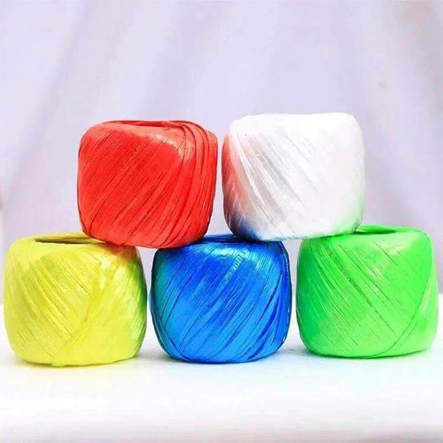 Plastic Strapping Rope Translucent Packaging Tie for Bags decorative colorful translucent PP rope rolls for gift wrapping and bundling