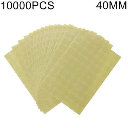 Transparent 40mm Round Self-Adhesive Sealing Stickers For Crafts - clear 40mm round PVC/PET sealing labels on sheets