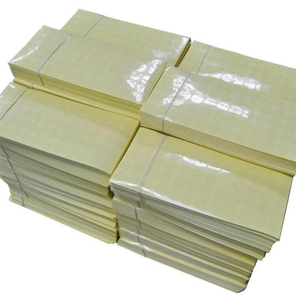 Transparent 40mm Round Self-Adhesive Sealing Stickers For Crafts - clear 40mm round PVC/PET sealing stickers on stacked sheets