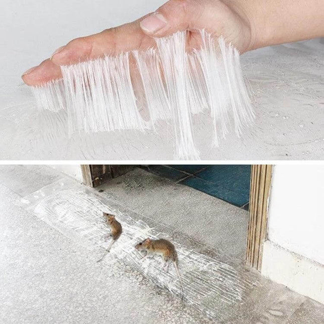 Transparent Rodent Sticky Board 120 Cm By 28 Cm For Home Use - clear discreet indoor trap placed along baseboard catching rodents