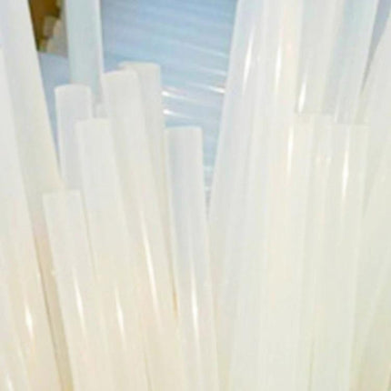 Transparent White Hot Melt Glue Sticks For Crafts, 270mm x 7mm, 10 Pack - clear glue sticks for high-temp gun, quick-melting bonds for wood, fabric, paper