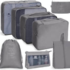 8 In 1 Cosmetic Bag / Gray