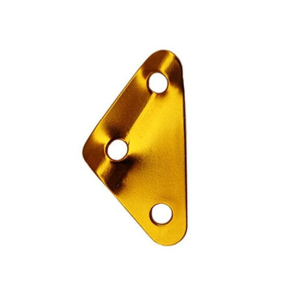 Triangle Aluminum Rope Adjustment Buckle For Camping Tents - gold aluminum triangle buckle with three holes for tent guylines and tarp tensioning