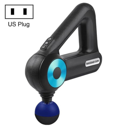 Triangle Fascia Massager For Home Use And Recovery - compact black ABS percussion massage gun with blue head for post-exercise relief
