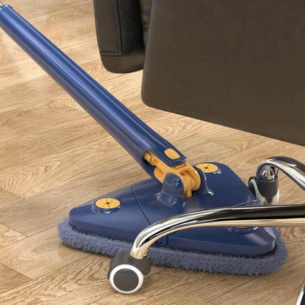 Triangular Mop for Ceiling and Wall Cleaning, 2 Cloths With Scraper triangular head cleaning under furniture with 360° rotation and 130 cm rod