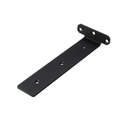 Triangular Shelf Bracket for Bookshelves, Black Finish for Daily Use - discreet sturdy black metal bracket for laminate shelves