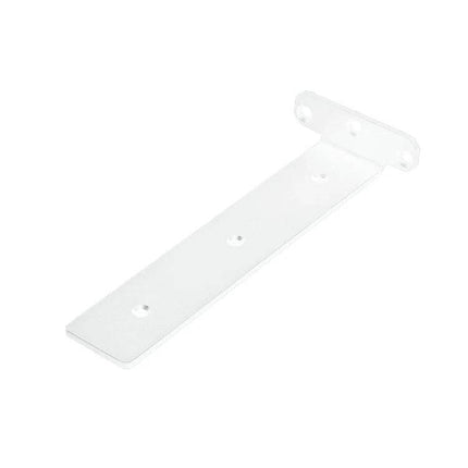Triangular Shelf Bracket for Bookshelves, Black Finish for Daily Use - discreet sturdy black bracket for laminate shelves, reversible invisible mount