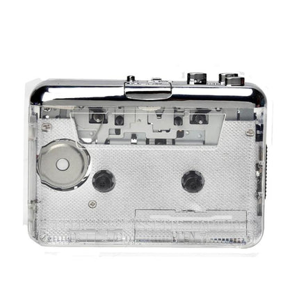 Portable Cassette Tape to MP3 Converter with Type-C Power - clear portable cassette-to-MP3 recorder for digitizing tapes
