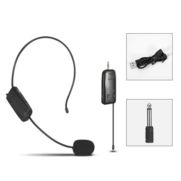 UHF Wireless Headset Microphone Lavalier Amplifier One For One Two 