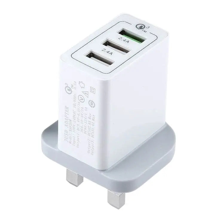 UK Plug AC USB Quick Charger For iPhone iPad Samsung