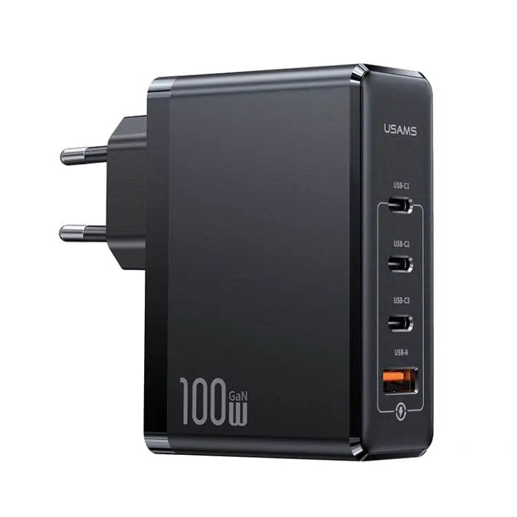 USAMS US-CC163 T50 4 in 1 100W USB Type-C Charger EU Plug