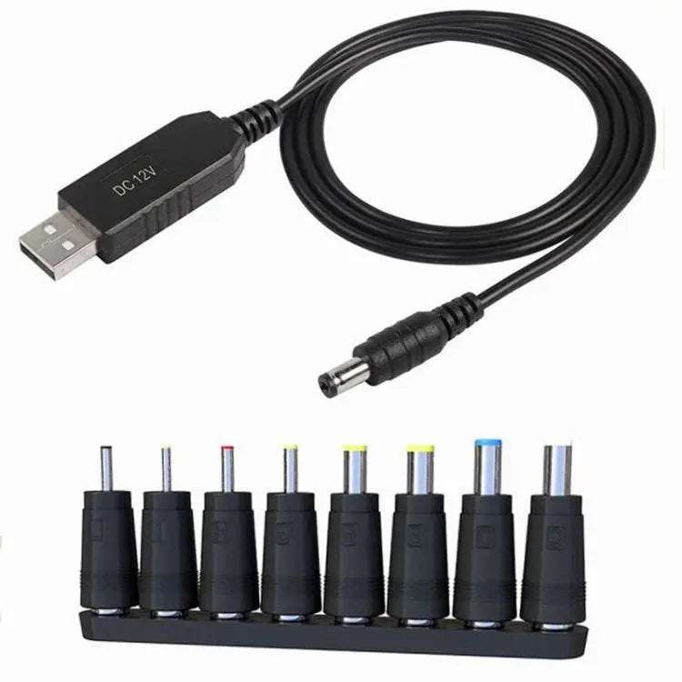 USB DC 5V to 12V Set Up Cable Converter Adapter for Devices