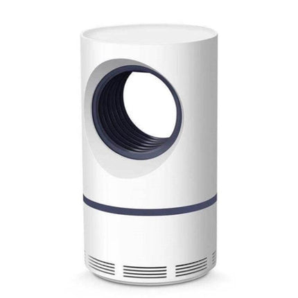USB Photocatalyst Mosquito Killer Light Cylindrical 17.5x10cm white USB-powered indoor mosquito trap, quiet ABS body for bedrooms and offices