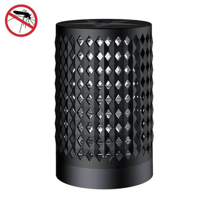 USB Photocatalyst Mosquito Killer Two-In-One For Indoor Use compact black USB-powered unit with diamond mesh housing and removable cover