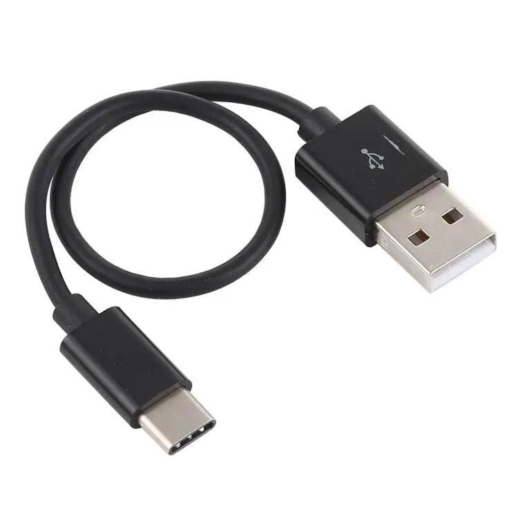 USB to USB-C Charging & Sync Data Cable 22cm Black White