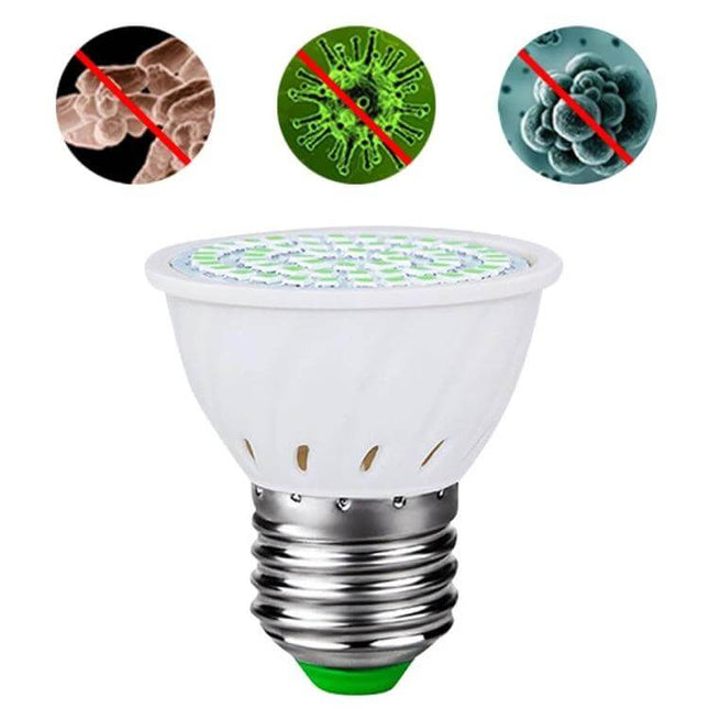 UVC Ozone Sterilizer Lamp for Home Disinfection Daily - plug-in UV-C ozone bulb for bathroom, living room and bedroom surface and air sanitizing