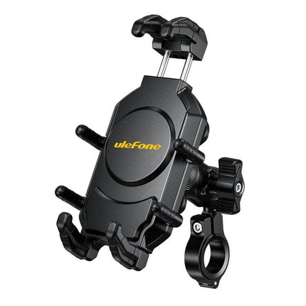 Ulefone Armor Mount Pro Universal Bicycle Handle Phone Holder - heavy-duty clamp with one-handed quick mount and unobstructed camera access