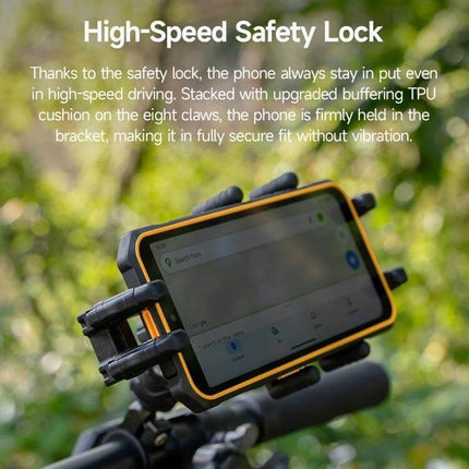 Ulefone Armor Mount Pro Universal Bicycle Phone Holder 360 Rotation secure bike phone mount with safety lock and 360° rotation