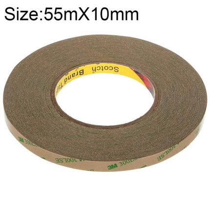 Ultra Thin Transparent Double Sided Tape 55m x 10mm for Mounting - nearly invisible mounting tape roll for mobile devices, laptops and automotive nameplates