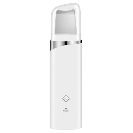 Ultrasonic Blackhead Remover Pore Cleaner For Facial Care compact white device with one-button LED and spatula tip for at-home pore cleansing