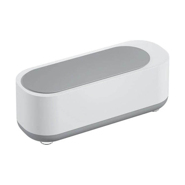 Ultrasonic Cleaner for Jewelry and Glasses, Rechargeable compact white unit for 360-degree cleaning of glasses, jewelry, watches