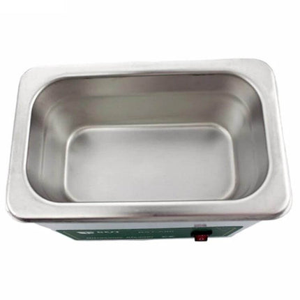 Ultrasonic Cleaning Machine 0.7L For Small Items Like Jewelry And Tools stainless steel tank top view showing 0.7L capacity and control switch
