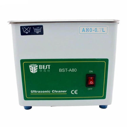 Ultrasonic Cleaning Machine 0.7L For Small Items Like Jewelry And Tools - compact BST-A80 ultrasonic cleaner for rings, earrings, watch parts