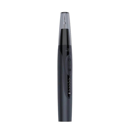 Ultrasonic Electric Scaler Portable For Home Dental Cleaning handheld black ABS ultrasonic scaler with stainless steel tip and control buttons