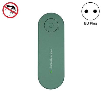 Ultrasonic Mosquito Repellent For US And EU Plugs For Home Use compact green ultrasonic mosquito repellent with EU plug and power button