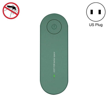 Ultrasonic Mosquito Repellent For US And EU Plugs For Home Use - compact green ABS unit with power button and US plug compatibility