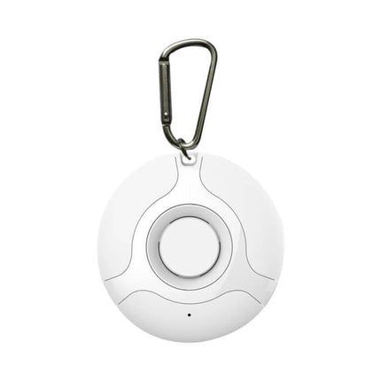 Ultrasonic Mosquito Repellent USB Charging Outdoor Use lightweight white ABS clip-on device with carabiner for camping and hiking
