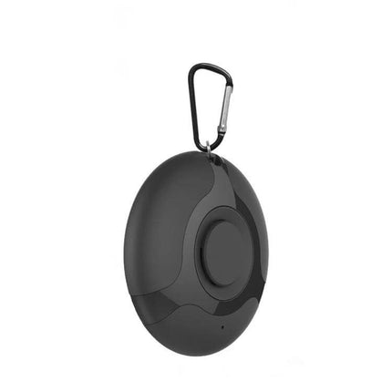 Ultrasonic Mosquito Repellent USB Charging Outdoor Use - compact black USB-charged 7-band ultrasonic device with carabiner for camping and backpacks