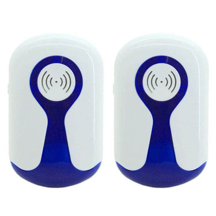 Ultrasonic Pest Repeller For Home Use US Plug Mosquitoes - white blue dual plug-in units for indoor pest control