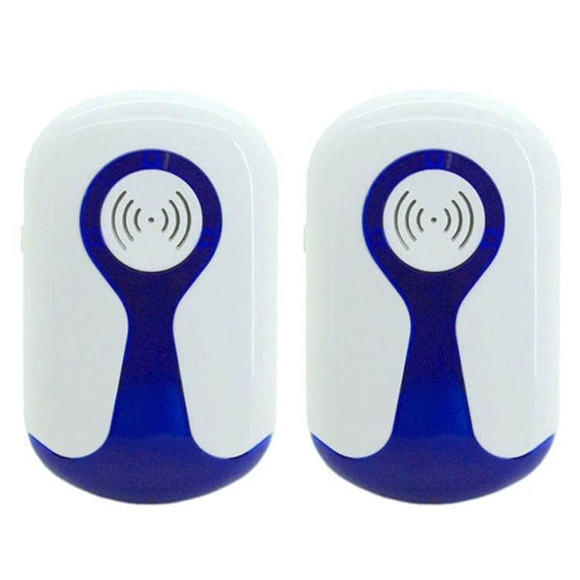 Ultrasonic Pest Repeller For Home Use US Plug Mosquitoes - white blue dual plug-in units for indoor pest control