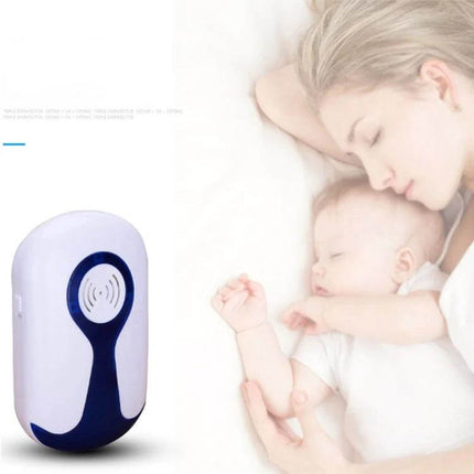 Ultrasonic Pest Repeller For Home Use US Plug Mosquitoes near sleeping mother and baby showing safe indoor pest control