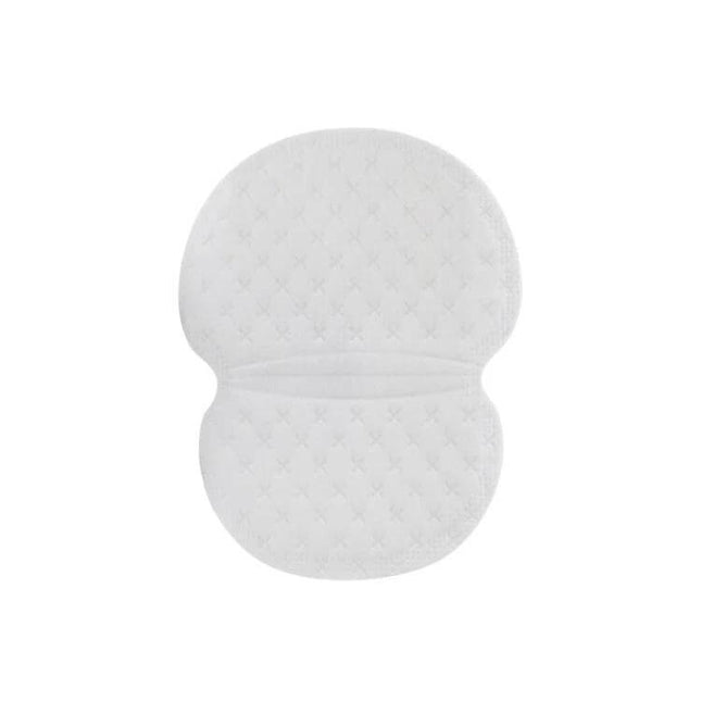 Underarm Sweat Absorbing Stickers Invisible For All Day Comfort - white quilted disposable underarm sweat pad with three-layer absorbent design