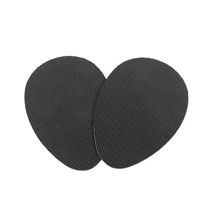 Unisex Anti-Slip Sole Protector Pads For Shoes Self-Adhesive rubber round black textured heel inserts to improve grip and protect soles