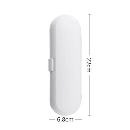 Universal Electric Toothbrush Travel Storage Box 3 Piece White - compact 22cm white plastic travel case protecting electric toothbrush handle