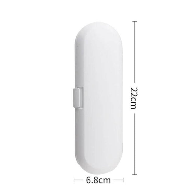 Universal Electric Toothbrush Travel Storage Box 3 Piece White - compact 22cm white plastic travel case protecting electric toothbrush handle